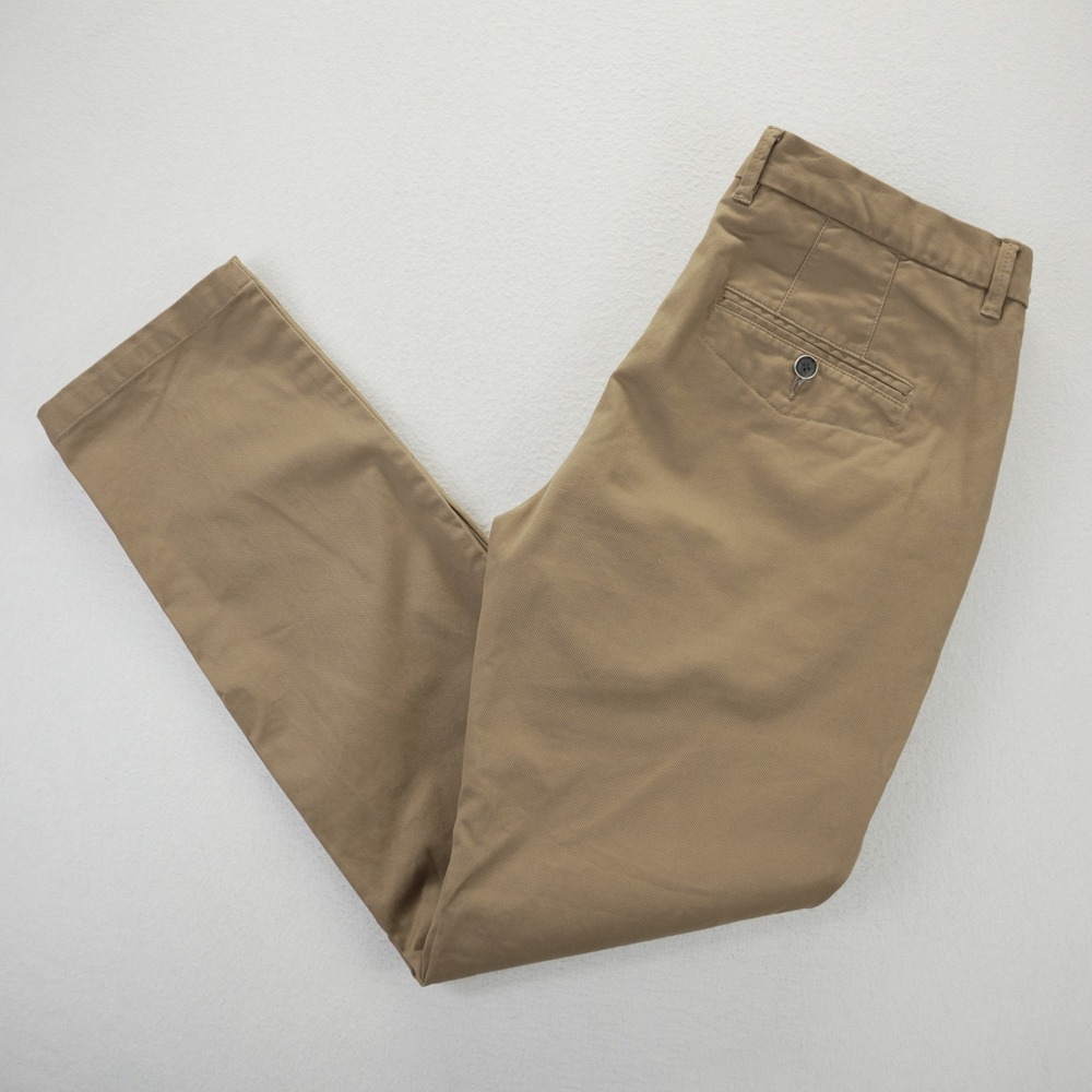 Perk Feel Good Chinos Mens 33x30 Slim Fit Stretch Khaki Tan Cotton Pants